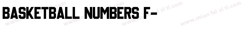 basketball numbers f字体转换